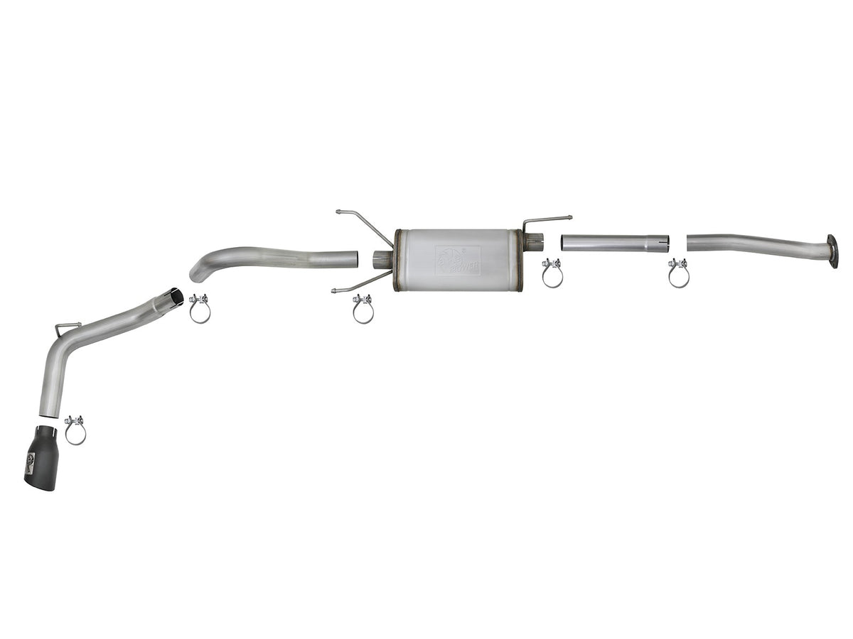 Mach Force-Xp 2-1/2 Inch 304 Stainless Steel Cat-Back Exhaust w/Tips Toyota Tacoma 16-23 L4-2.7L/V6-3.5L aFe Power
