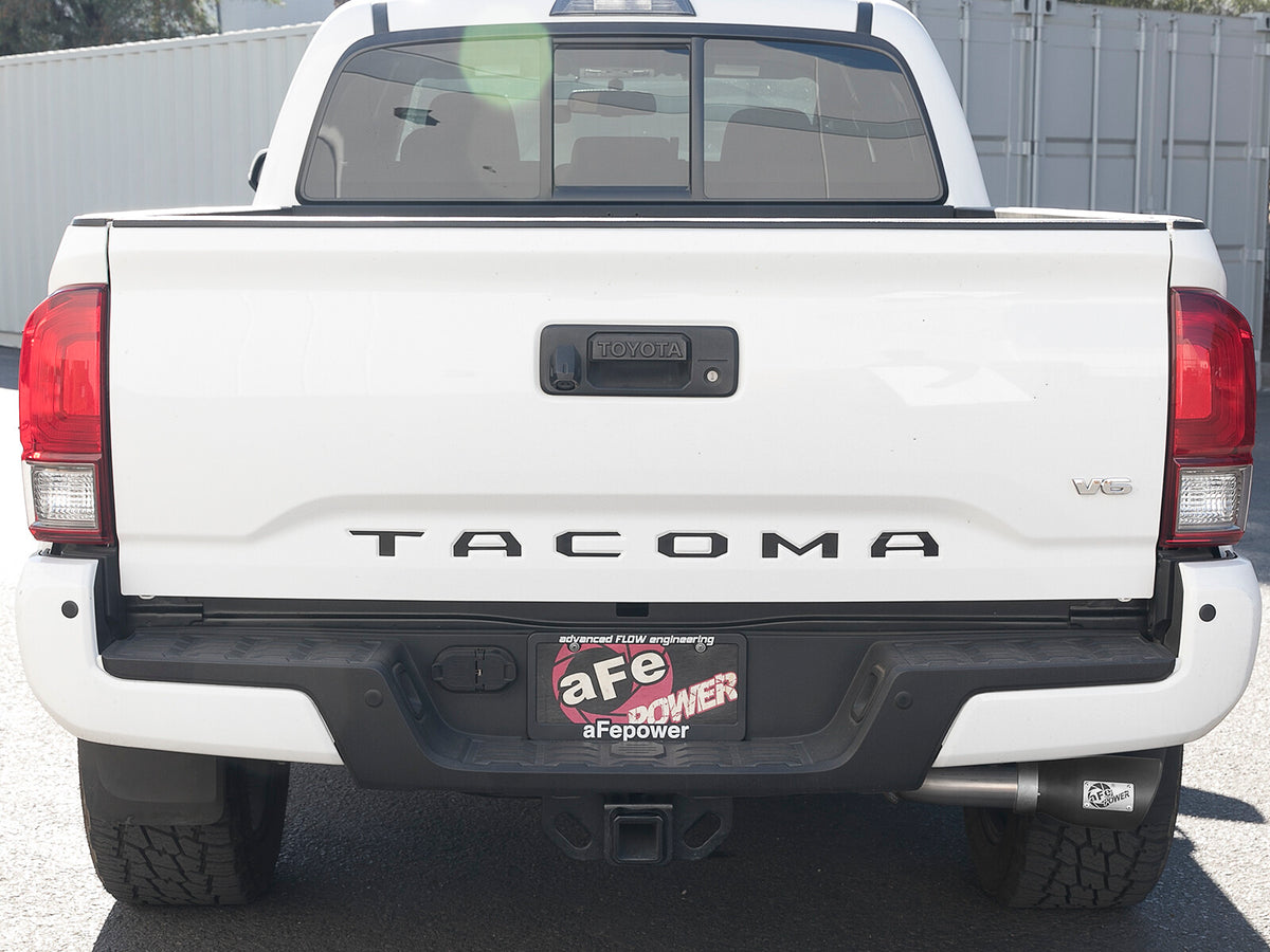 Mach Force-Xp 2-1/2 Inch 304 Stainless Steel Cat-Back Exhaust w/Tips Toyota Tacoma 16-23 L4-2.7L/V6-3.5L aFe Power