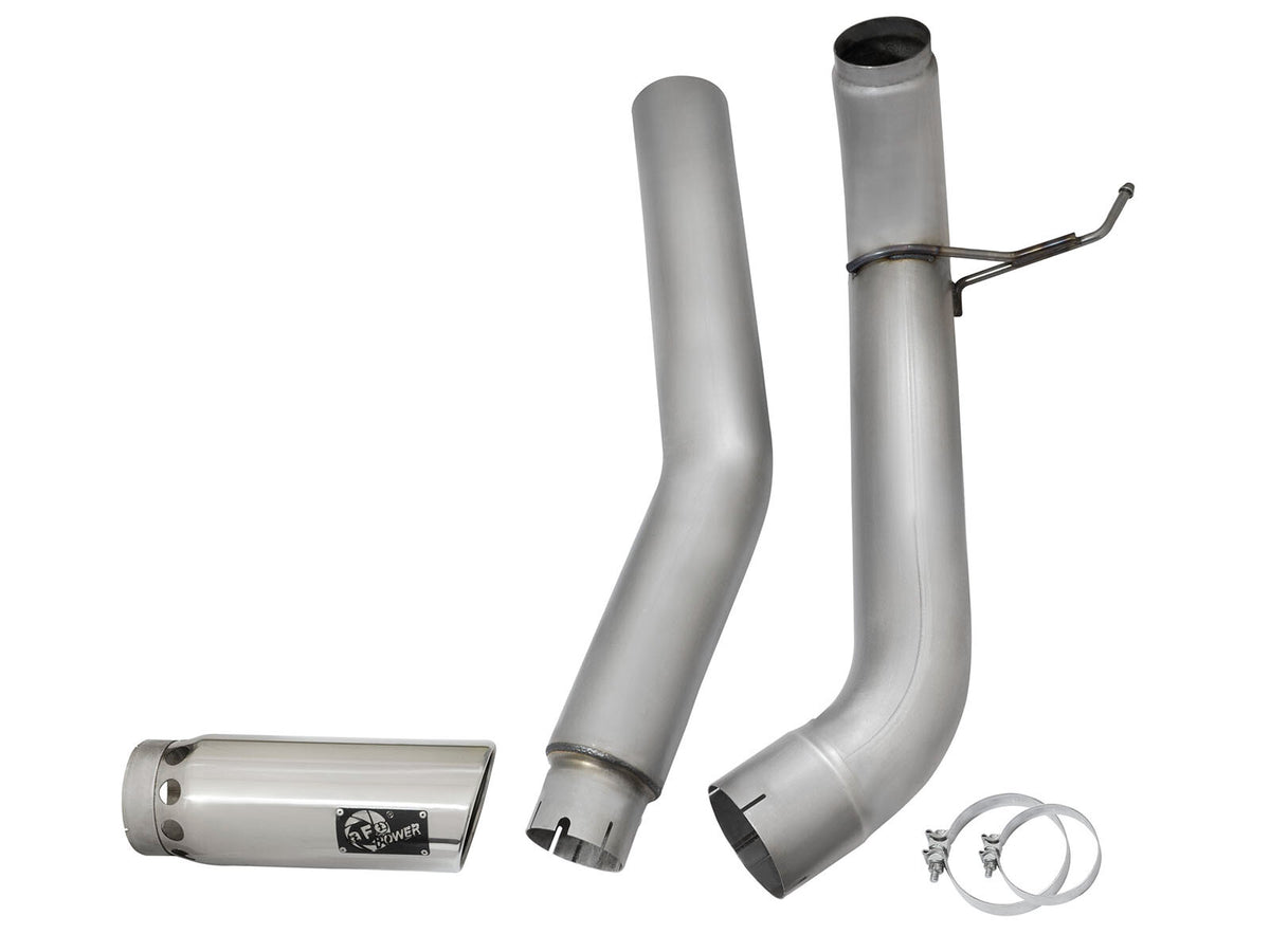Large Bore-HD 5 Inch Dpf-Back Stainless Steel Exhaust System w/ Tip Nissan Titan Xd 16-19 V8-5.0L (td) aFe Power