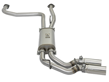 Rebel Series 3 Inch 409 Stainless Steel Cat-Back Exhaust System w/Polished Tip Nissan Titan 04-15 V8-5.6L aFe Power