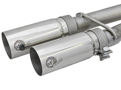 Rebel Series 3 Inch 409 Stainless Steel Cat-Back Exhaust System w/Polished Tip Nissan Titan 04-15 V8-5.6L aFe Power