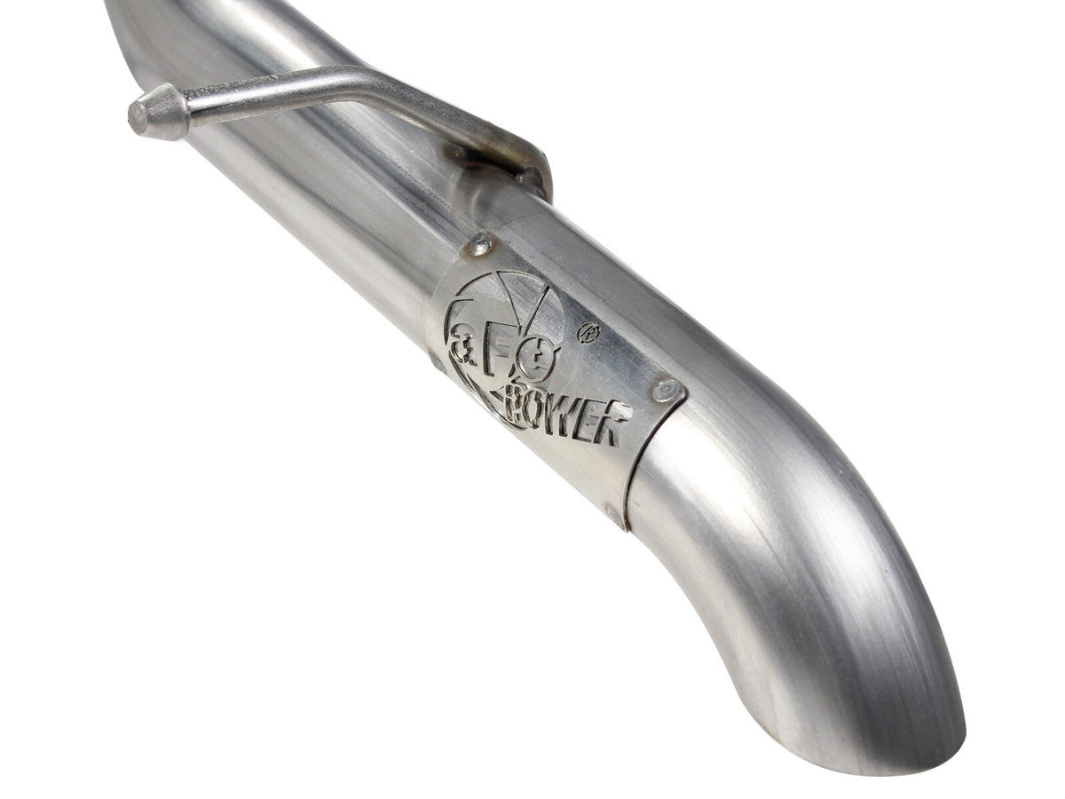 Mach Force-Xp 2-1/2 Inch 409 Stainless Steel Cat-Back Hi-Tuck Exhaust System Jeep Wrangler (JK) 12-18 V6-3.6L aFe Power
