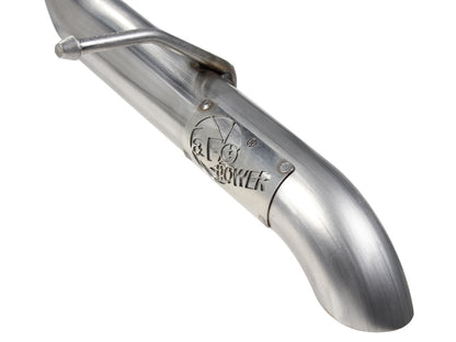 Mach Force-Xp 2-1/2 Inch 409 Stainless Steel Cat-Back Hi-Tuck Exhaust System Jeep Wrangler (JK) 12-18 V6-3.6L aFe Power