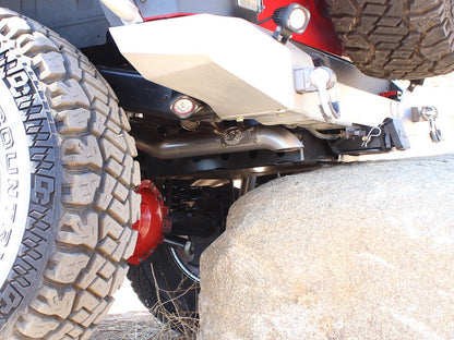 Mach Force-Xp 2-1/2 Inch 409 Stainless Steel Cat-Back Hi-Tuck Exhaust System Jeep Wrangler (JK) 12-18 V6-3.6L aFe Power