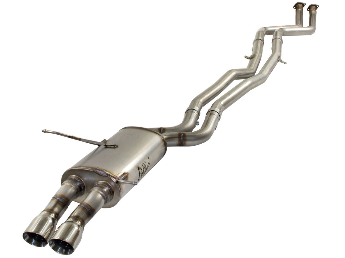 Mach Force-Xp 2-1/4 Inch 409 Stainless Steel Cat-Back Exhaust System BMW 325i/ci / 330i/ci (E46) 01-06 L6-2.5/3.0L (M54) aFe Power