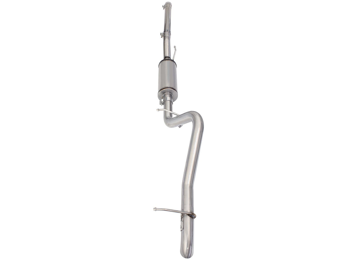 Mach Force-Xp 2-1/2 Inch 409 SS Cat-Back Hi-Tuck Exhaust w/14 Inch muffler Jeep Wrangler (JK) 07-18 V6-3.6L/3.8L aFe Power