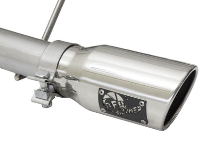 Rebel Series 2-1/2 Inch 409 Stainless Steel Cat-Back Exhaust System w/Polished Tip Jeep Wrangler (JK) 2/4 Door 07-18 V6-3.6L/3.8L aFe Power