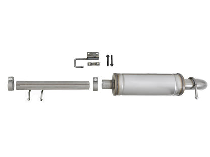 Rock Basher 2-1/2 Inch to 3 Inch 409 Stainless Steel Cat-Back Exhaust System Jeep Wrangler (JK) 07-18 V6-3.6L/3.8L aFe Power