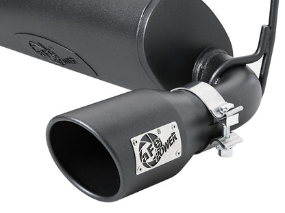 Mach Force-Xp 2-1/2 Inch 409 Stainless Steel Cat-Back Hi-Tuck Exhaust w/ Black Tip Jeep Wrangler (Jl) 18-26 V6-3.6L aFe Power