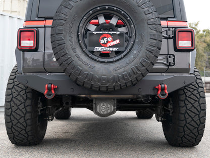 Mach Force-Xp 3 Inch 409 Stainless Steel Axle-Back Hi-Tuck Exhaust System Jeep Wrangler (Jl) 18-26 L4-2.0L (t)/V6-3.6L aFe Power