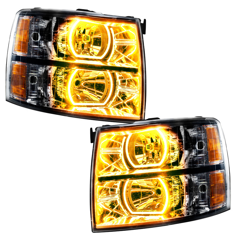 Oracle 07-13 Chevy Silverado SMD HL - Black - Square Style - w/ Simple Controller