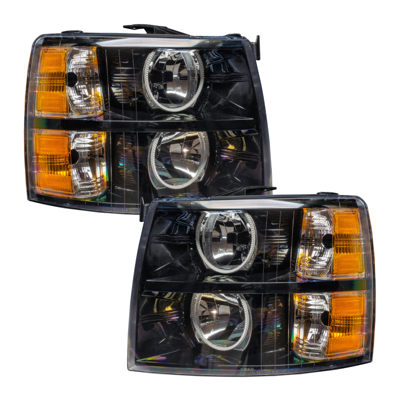 Oracle 07-13 Chevy Silverado SMD HL - Black - Round Style - w/ Simple Controller