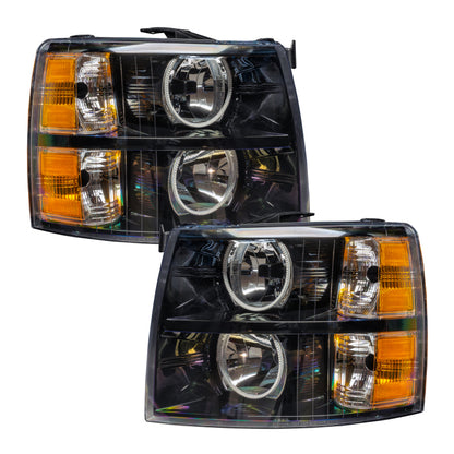 Oracle 07-13 Chevy Silverado SMD HL - Black - Round Style - w/ Simple Controller