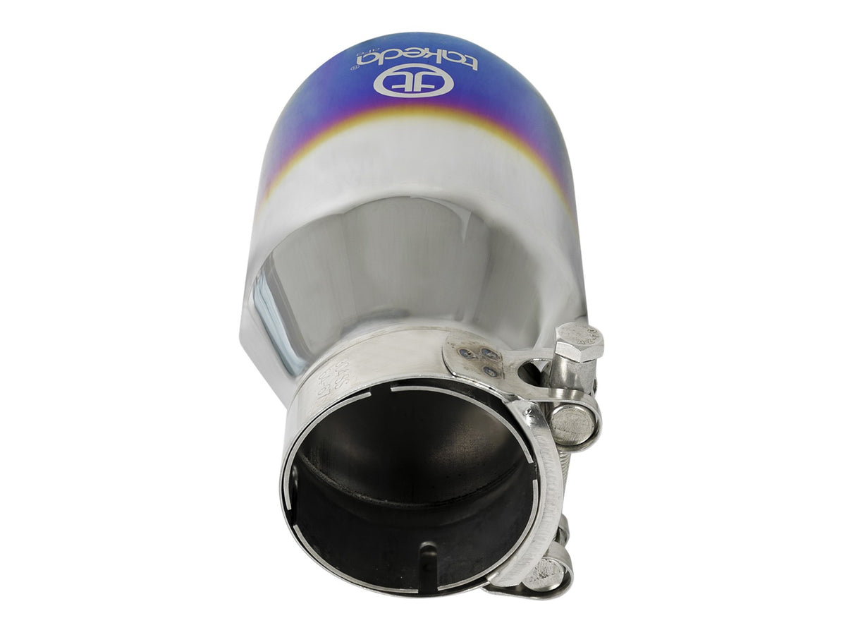 Takeda 304 Stainless Steel Clamp-on Exhaust Tip 2-1/2 Inch Inlet x 4 Inch Outlet aFe Power