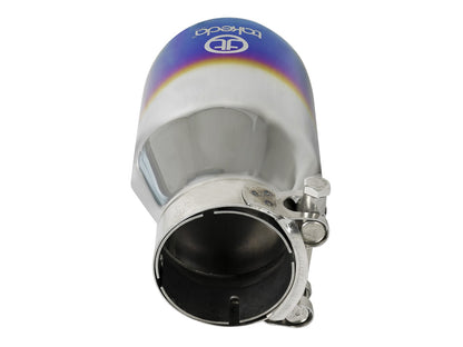 Takeda 304 Stainless Steel Clamp-on Exhaust Tip 2-1/2 Inch Inlet x 4 Inch Outlet aFe Power