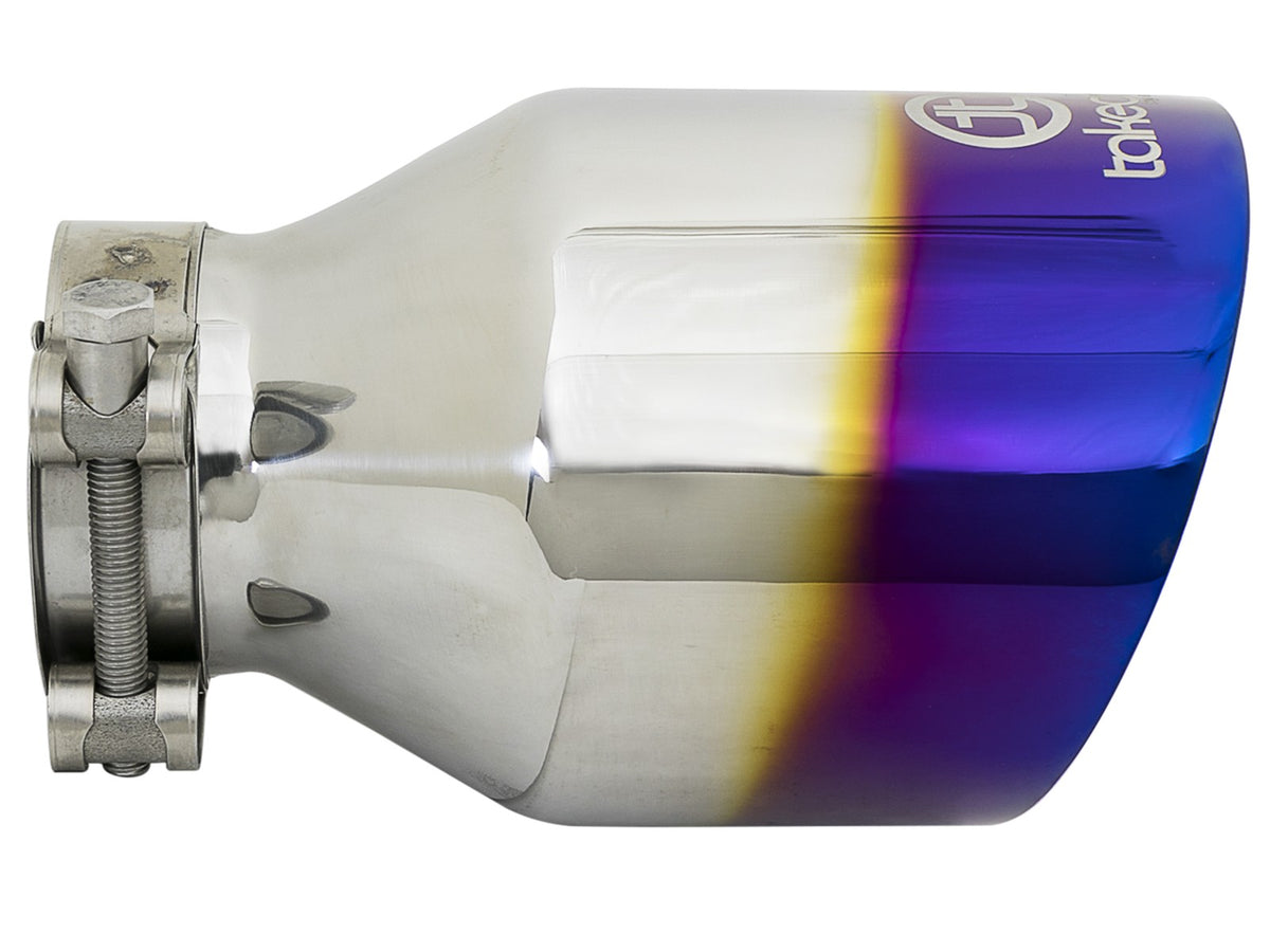 Takeda 304 Stainless Steel Clamp-on Exhaust Tip 2-1/2 Inch Inlet x 4 Inch Outlet aFe Power