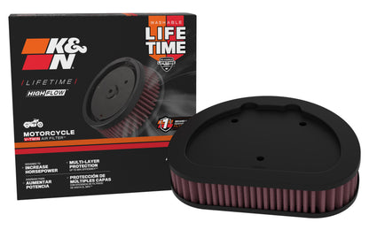 K&N Replacement Air Filter 1.625in H x 7.5in L for Harley-Davidson
