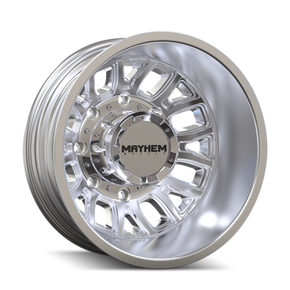 Mayhem 8107D Cogent Dually 17x6.5 / 8x165.1 BP / -142mm Offset / 121.3mm Hub Polished Wheel