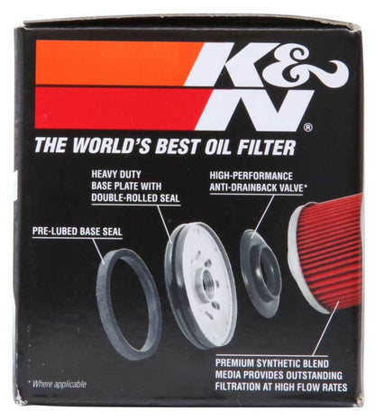 K&N Suzuki / Arctic Cat / Cagiva / Kawasaki / KYMCO / Aprilia 2.813in OD x 3.031in H Oil Filter