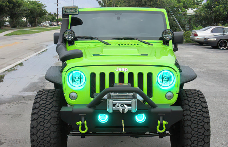Oracle Jeep Wrangler 07-17 Halo Kit - ColorSHIFT w/ Simple Controller
