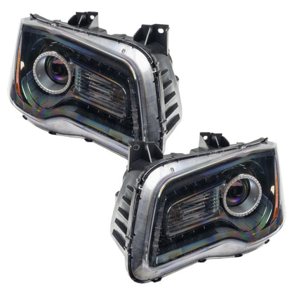 Oracle 11-14 Chrysler 300C SMD HL - Black - NON HID - ColorSHIFT w/ 2.0 Controller