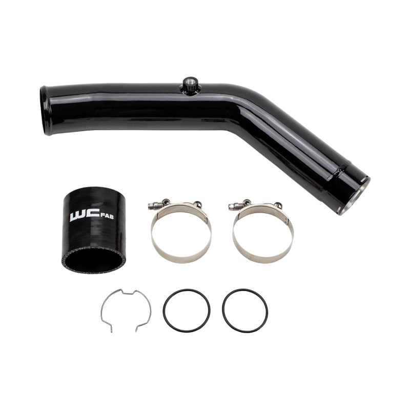 Wehrli 23-24 Ford 6.7L HO Power Stroke 3in Hot Side Intercooler Pipe - Gloss Black