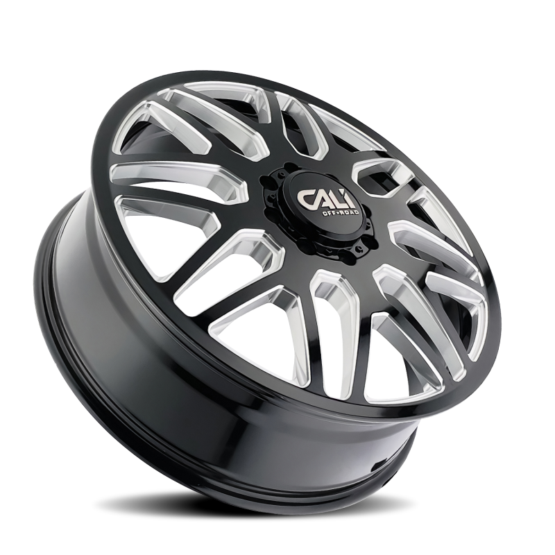 Cali Off-Road 9115D Invader Dually 24x8.25 / 8x165.1 BP / 115mm OS / 121.3mm Hub Gls Blk Mill Wheel