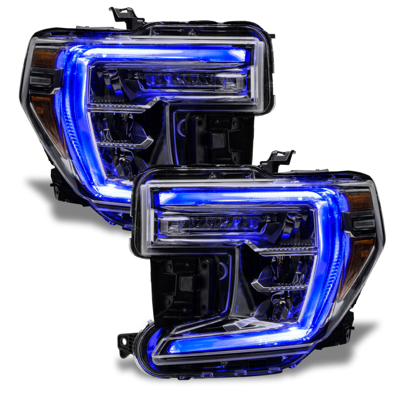 Oracle 19-21 GMC Sierra 1500 RGB+W Headlight DRL Kit - ColorSHIFT w/ Simple Controller