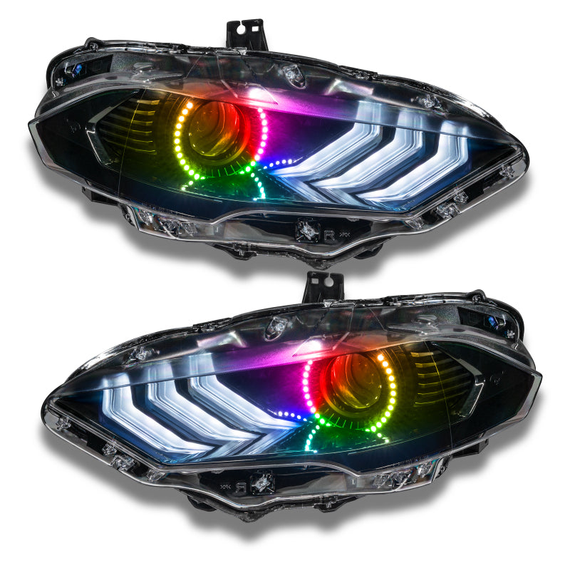 Oracle 18-21 Ford Mustang LED Headlight Halo Kit - ColorSHIFT 2