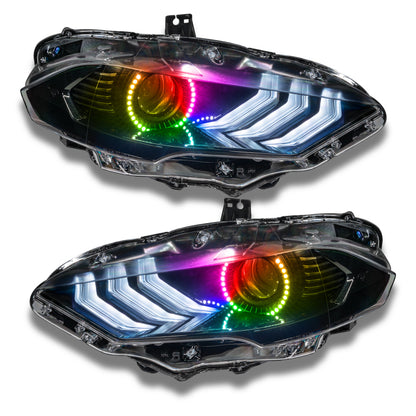 Oracle 18-21 Ford Mustang LED Headlight Halo Kit - ColorSHIFT 2