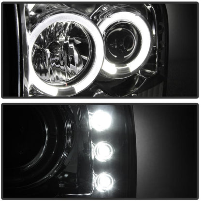 Spyder Chrome 1-PC. Projector Headlights W/ LED HALO - 6.0/7.3 - view 5