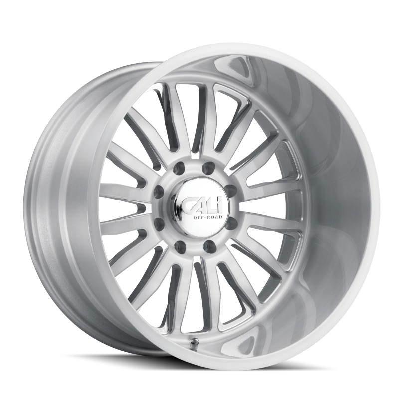 Cali Off-Road 9110 Summit 20x12 / 8x180 BP / -51mm Offset / 124.1mm Hub Brushed Milled Wheel