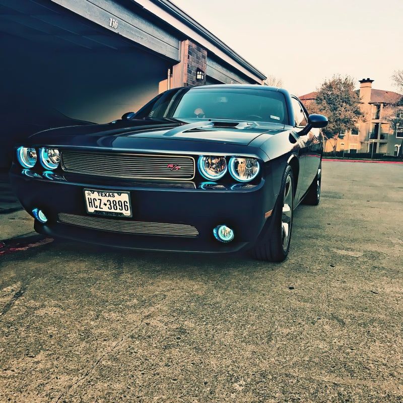 Oracle 08-14 Dodge Challenger LED Projector Headlight Halo Kit - Blue