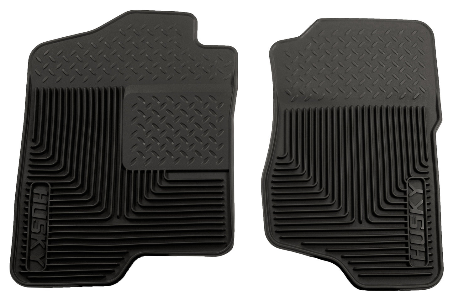 Heavy Duty Floor Mats Front Floor Mats For 2007-2014 Escalade ESV/EXT, Avalanche, Silverado/Sierra 1500/2500 HD/3500 HD, Suburban 1500/2500 Husky Liners