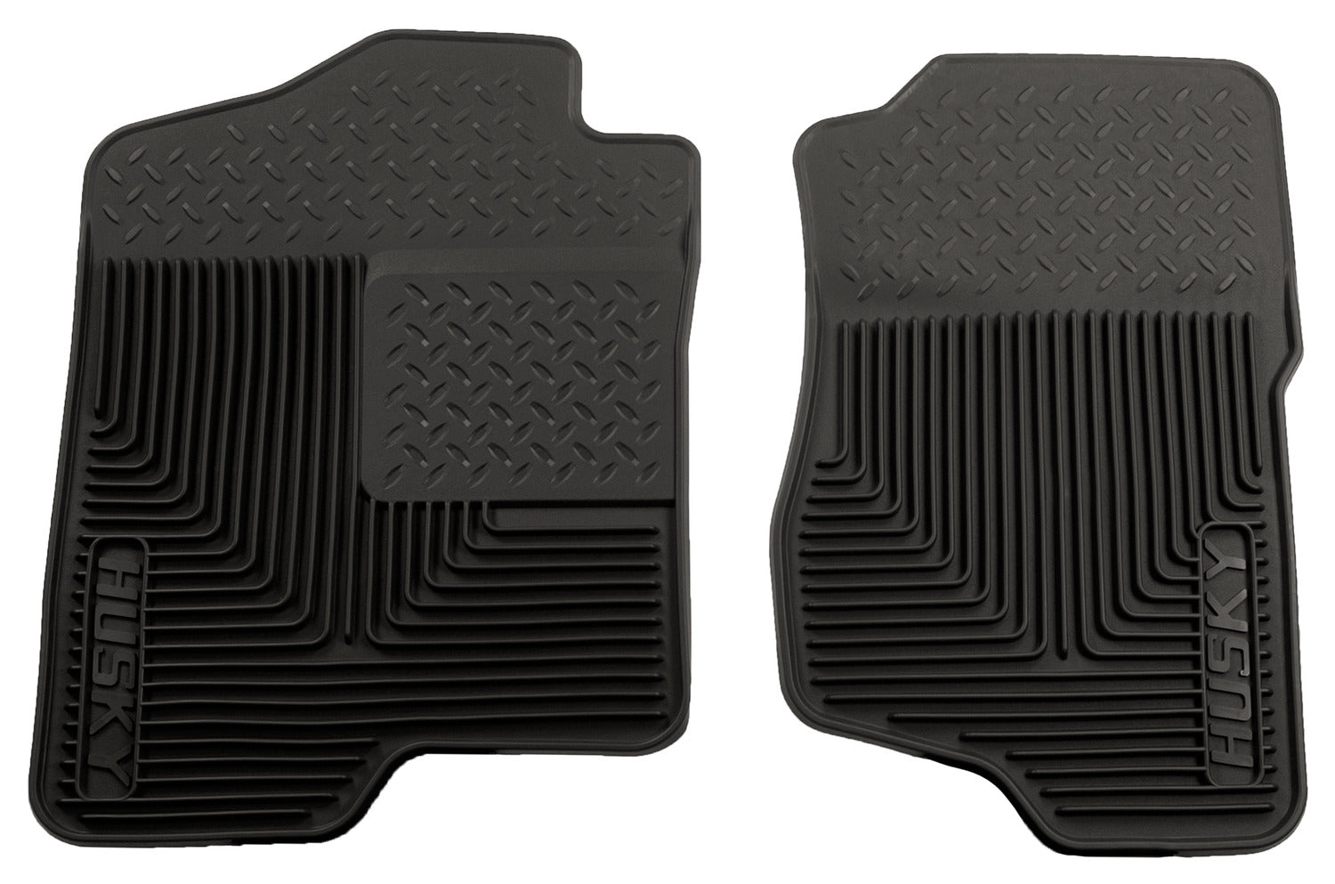 Heavy Duty Floor Mats Front Floor Mats For 2007-2014 Escalade ESV/EXT, Avalanche, Silverado/Sierra 1500/2500 HD/3500 HD, Suburban 1500/2500 Husky Liners