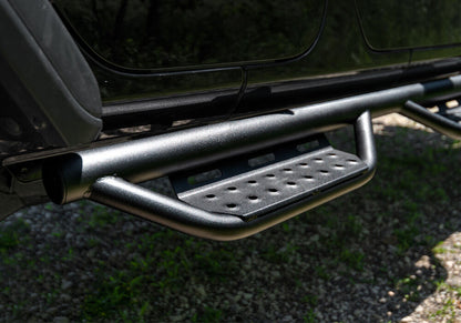 Nerf Step RS Bar Full Length (2 Steps per Side) 2018-2026 Jeep Wrangler JL 4-Door Textured Black NFab