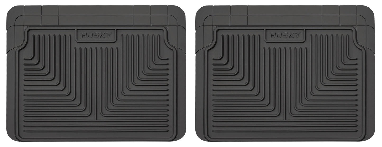 Heavy Duty Floor Mats 2nd Or 3rd Seat Floor Mats Black 20.75 x 16 Inches Husky Liners