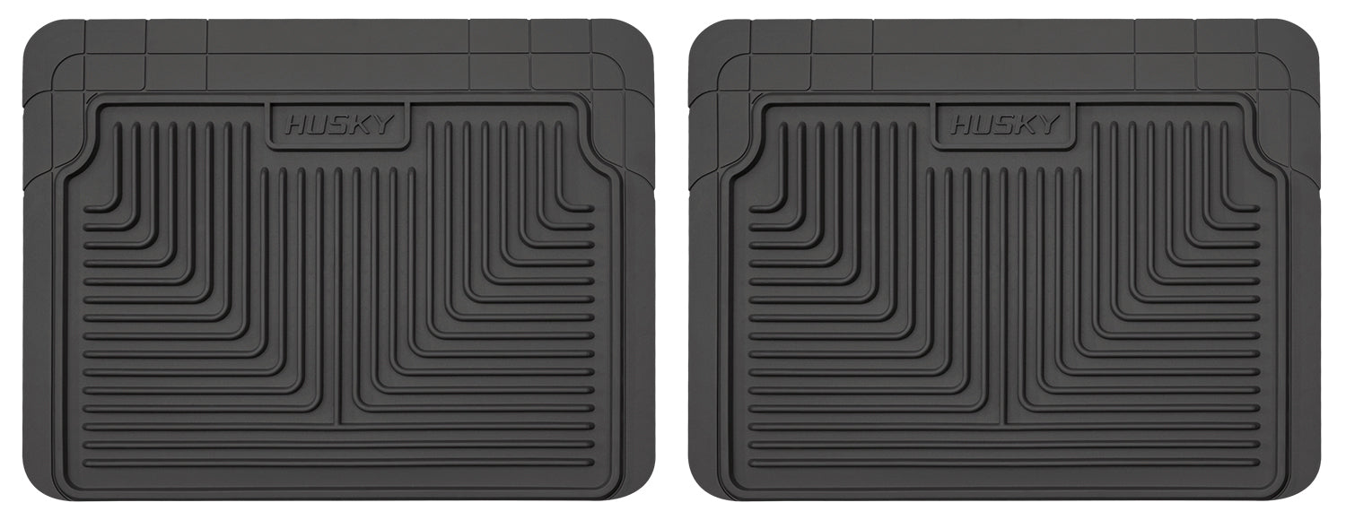 Heavy Duty Floor Mats 2nd Or 3rd Seat Floor Mats Black 20.75 x 16 Inches Husky Liners