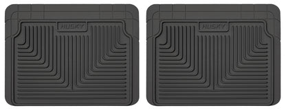 Heavy Duty Floor Mats 2nd Or 3rd Seat Floor Mats Black 20.75 x 16 Inches Husky Liners