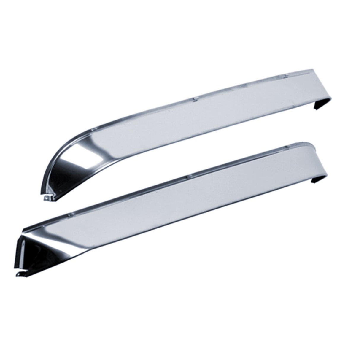 Ventshade for 1980-1997 Ford F-150 and More 2 Piece Extra Wide Silver AVS