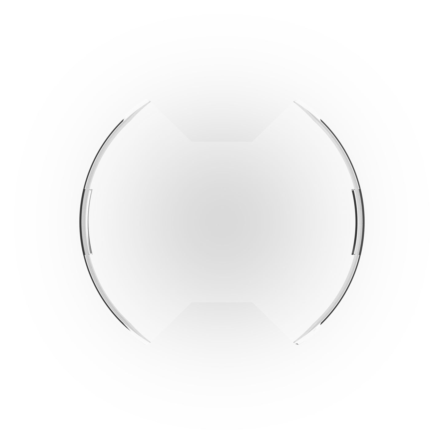 SlimLite 8 Inch LED Light Shield Clear KC HiLiTES