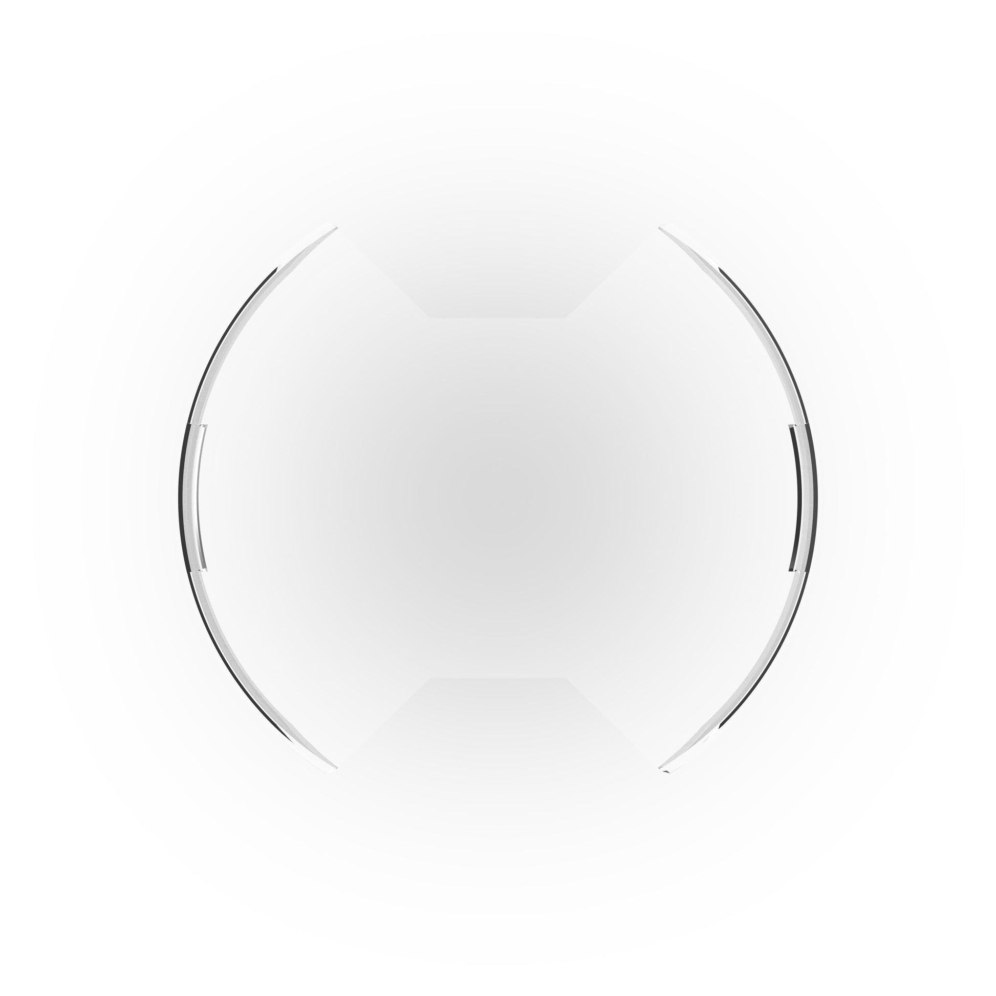 SlimLite 8 Inch LED Light Shield Clear KC HiLiTES