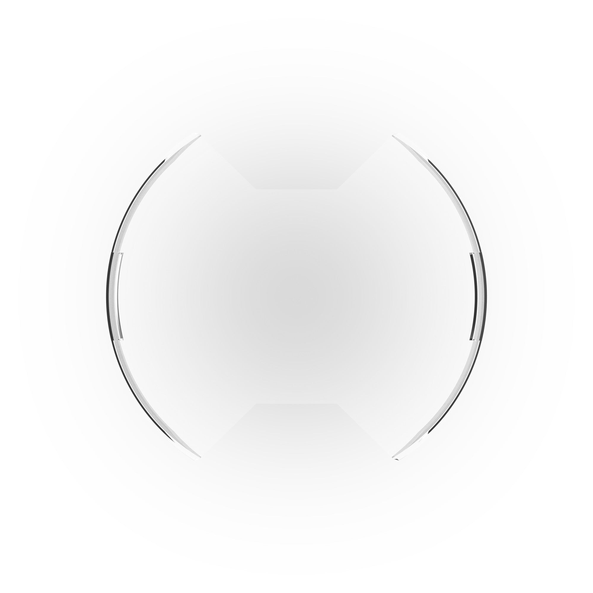 SlimLite 8 Inch LED Light Shield Clear KC HiLiTES