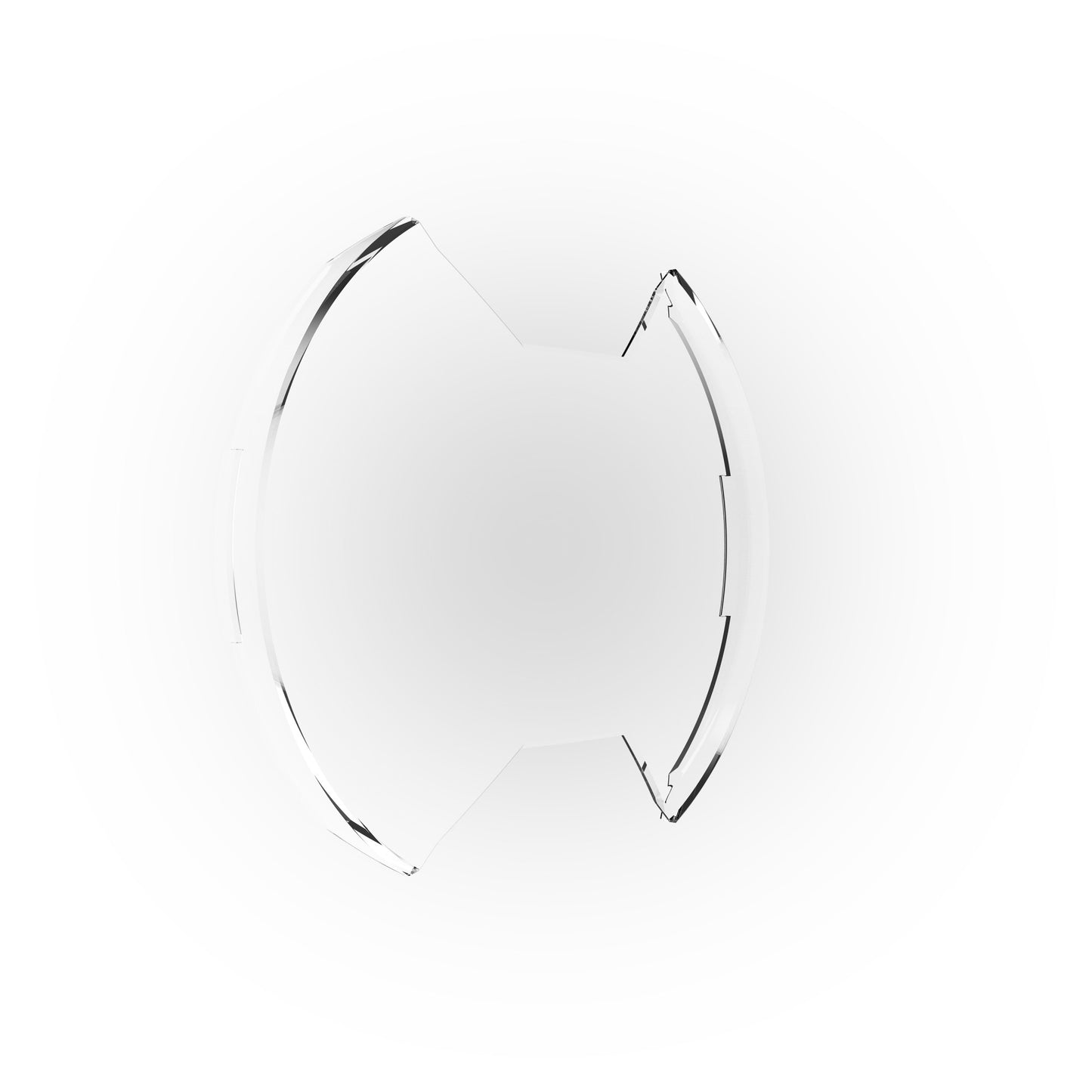 SlimLite 8 Inch LED Light Shield Clear KC HiLiTES