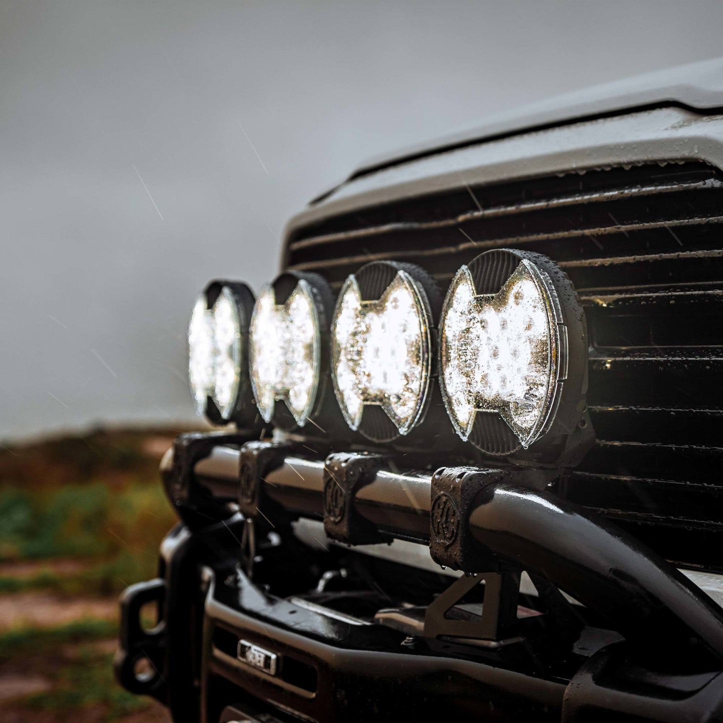 SlimLite 8 Inch LED Light Shield Clear KC HiLiTES