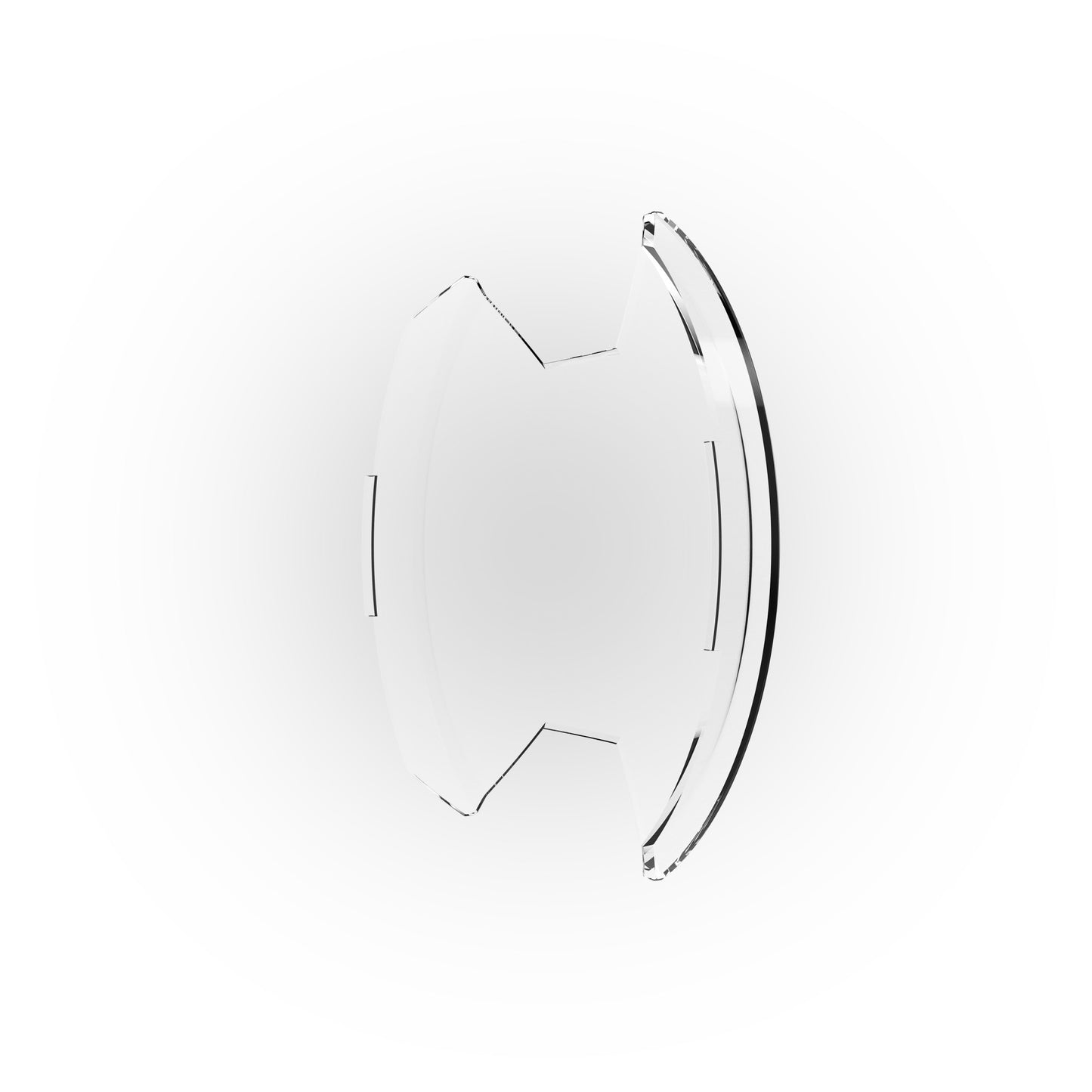 SlimLite 8 Inch LED Light Shield Clear KC HiLiTES