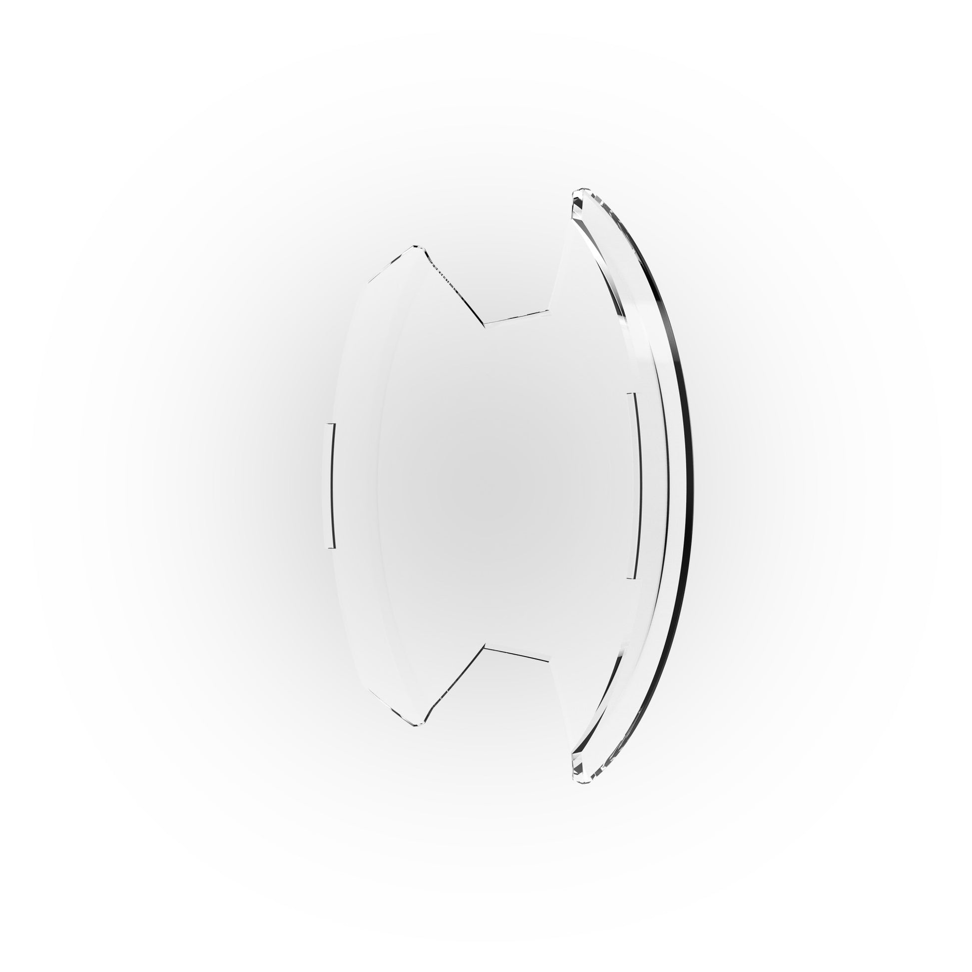 SlimLite 8 Inch LED Light Shield Clear KC HiLiTES