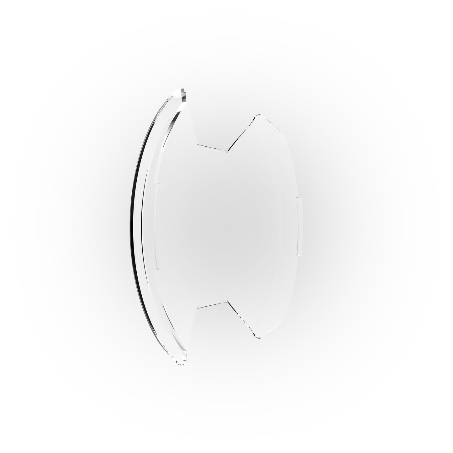 SlimLite 8 Inch LED Light Shield Clear KC HiLiTES