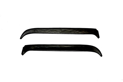 Ventshade for 1987-2004 Peterbilt 376 and More 2 Piece Extra Wide Silver AVS