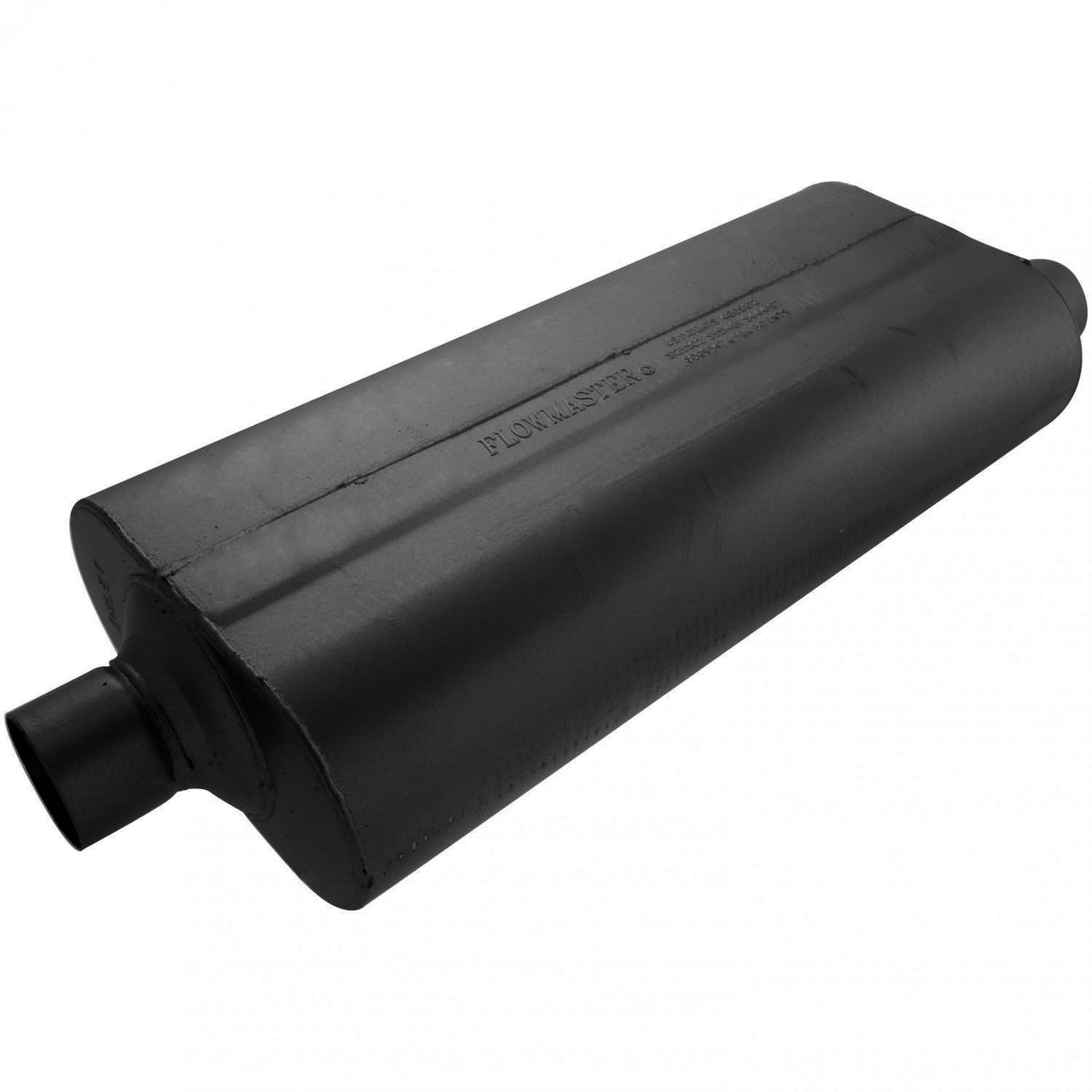 70 Series Chambered Muffler 70 Series 2.50 Center In 2.50 Offset Out Mild Sound Flowmaster